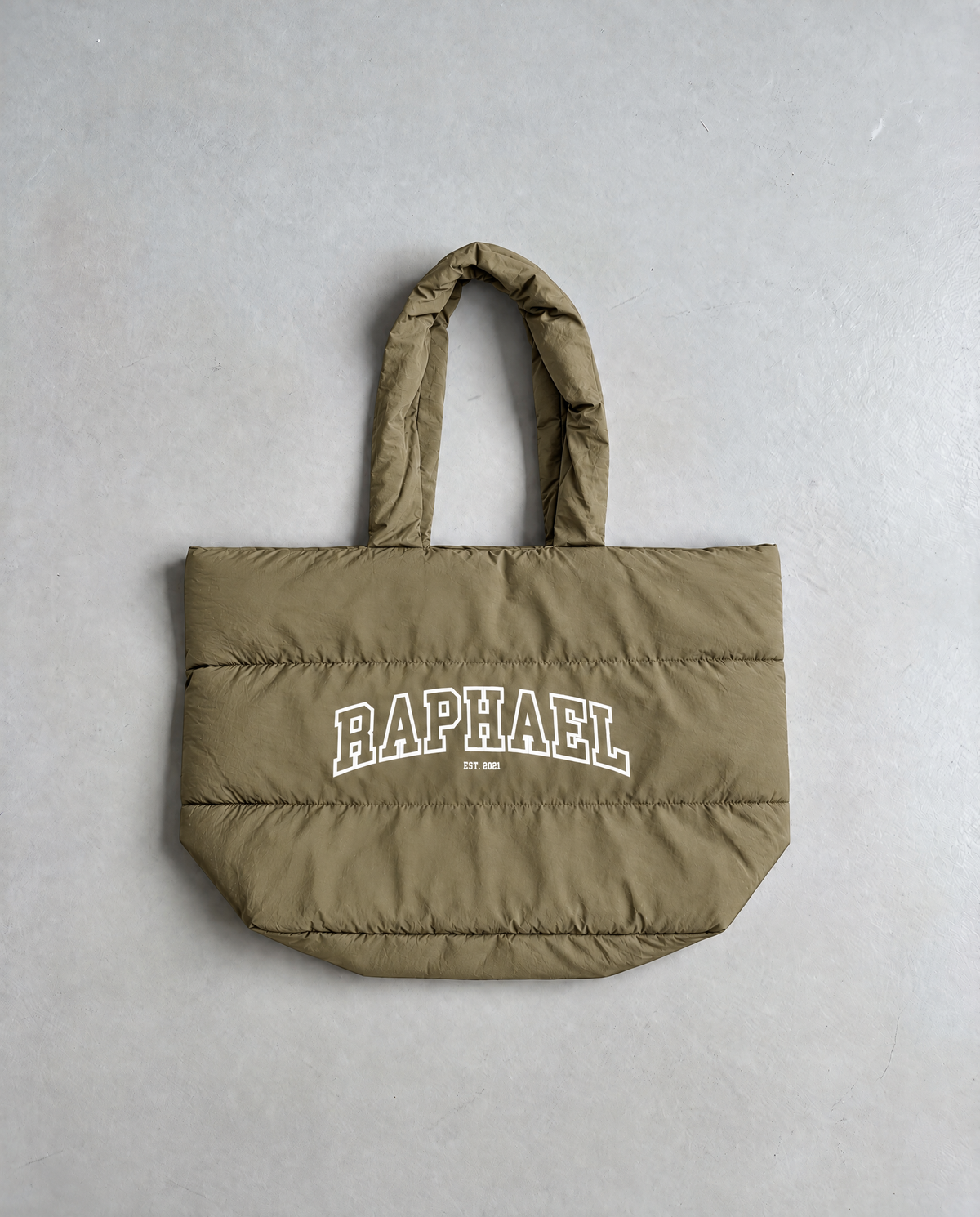 Earthy Green Quilted Tote Bags